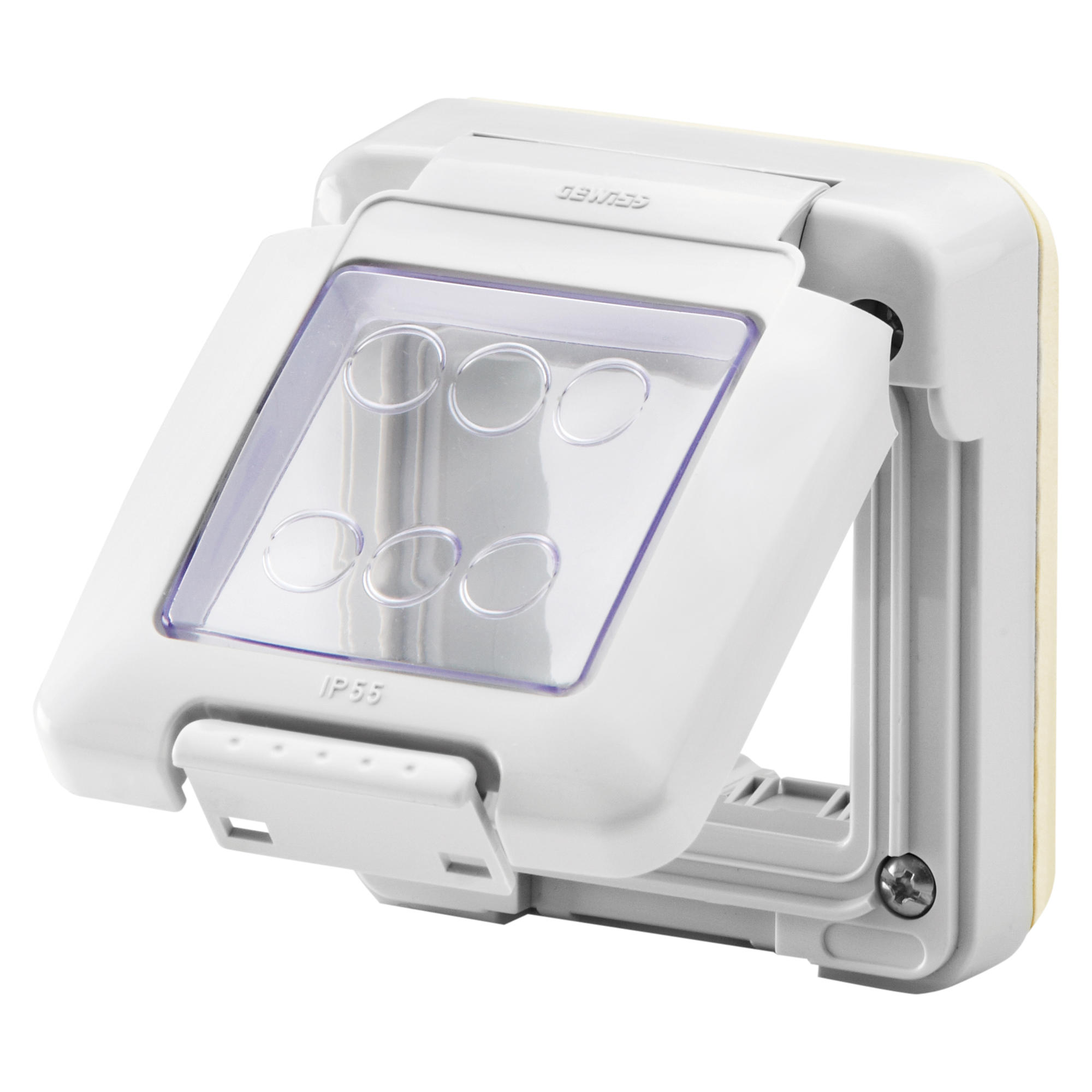 GW27401 - 2G IP55 Cover To Fit 16A Cutout for 13a Socket insert