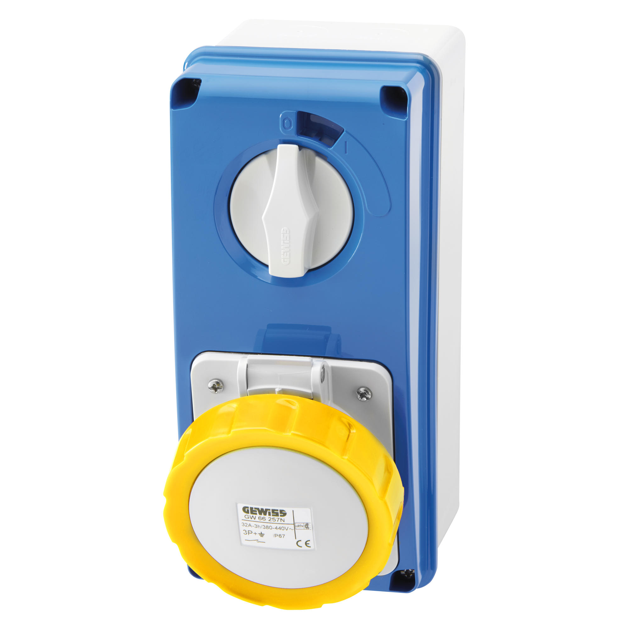GW66212N - 32A 3P 110V Switched Socket IP67