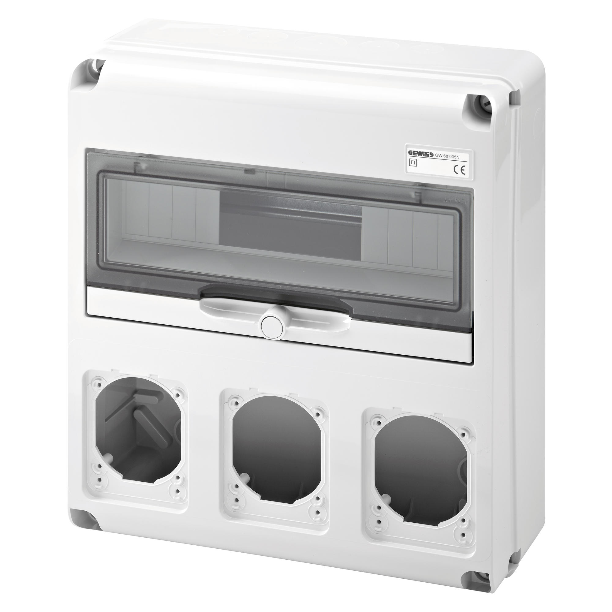 GW68005N 14 Mod - 3 Flange 16/32A IP65 Combi Unit