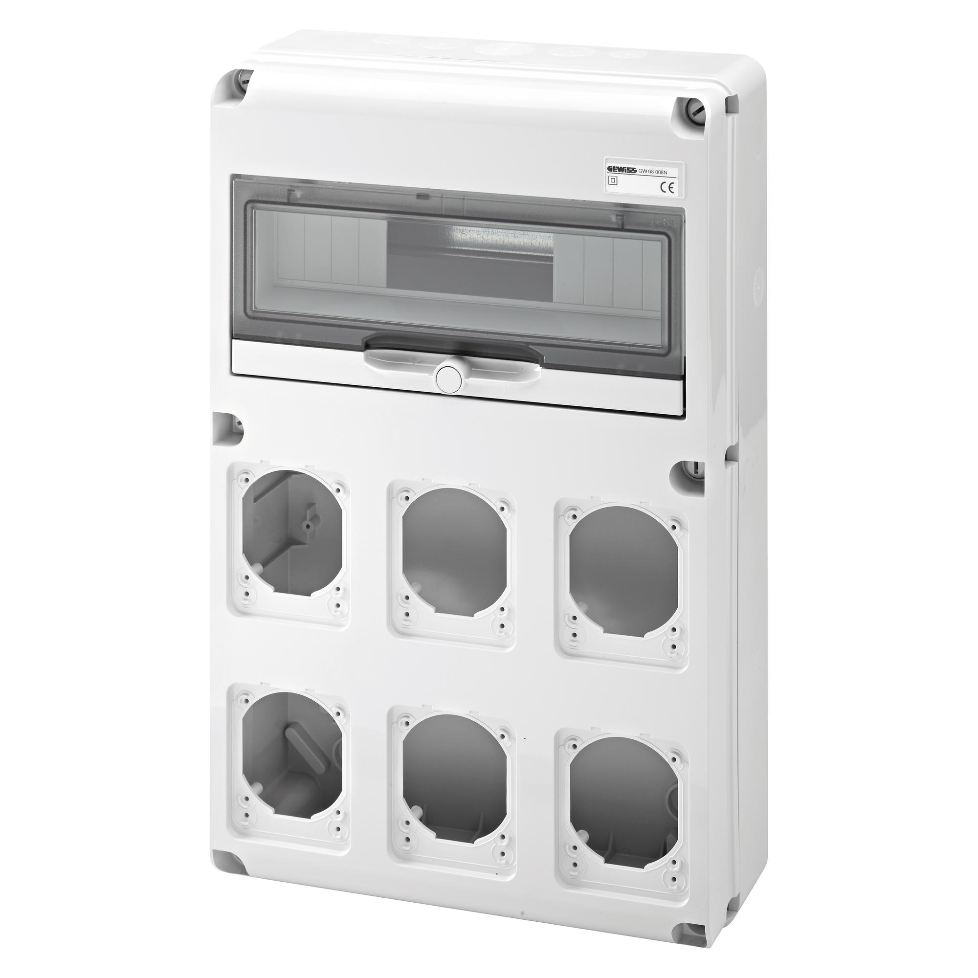 GW68008N 14 Mod - 6 Flange 16/32A IP65 Combi Unit