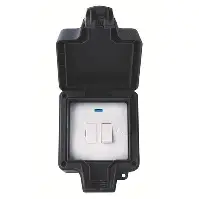 H-BWS131FS NIGLON 1G SWT FUSED SPUR IP66 BLACK