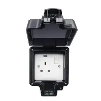 H-BWS131S 1g DP Swtched Socket IP66