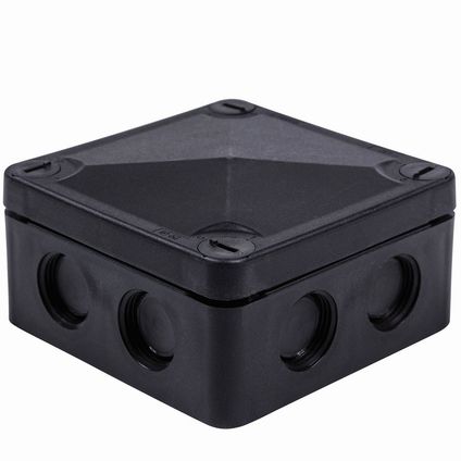 NG86-50B/VPC3  Niglon Black 86x86x50mm connect box C/W 3xVPC3